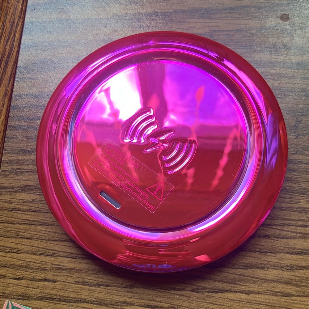 Vibrant Pink Wireless Charger